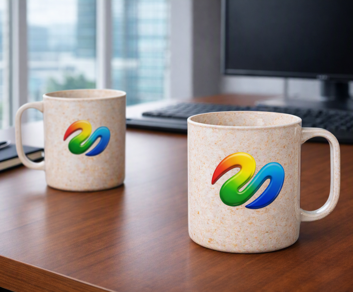  Caneca de Fibra de Coco Personalizada Ecológica Atacado