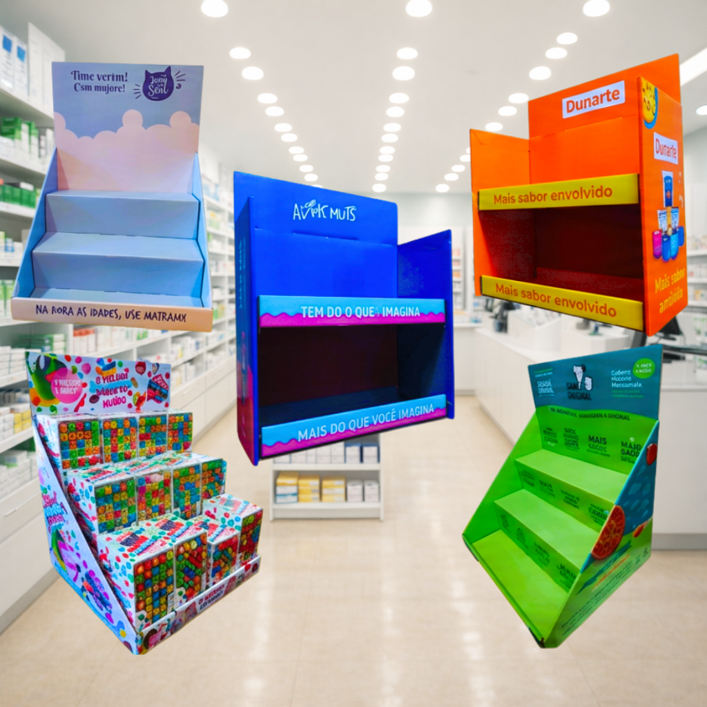 Expositor e Display de Balcão Sob Medida para PDV