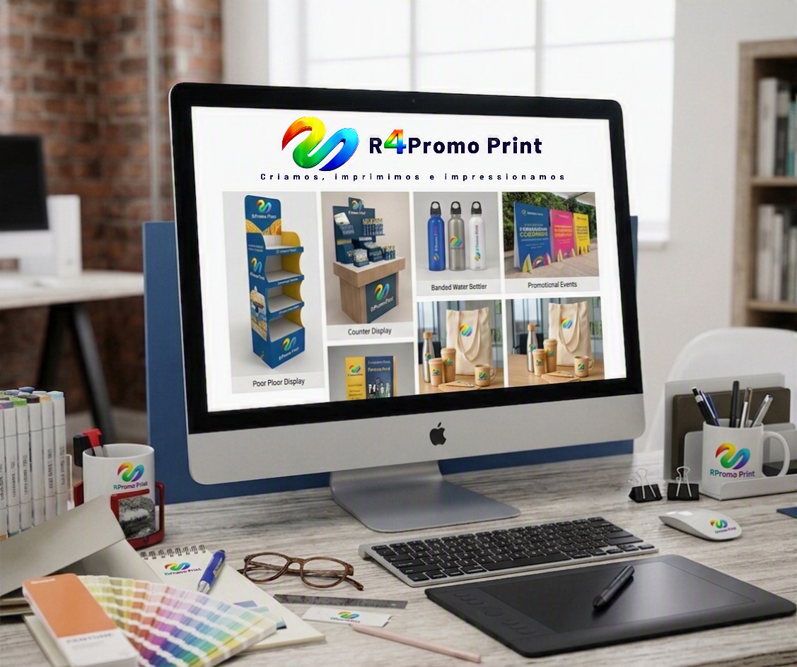 R4 Promo Print comunicação visual, brindes promocionais e materiais para PDV